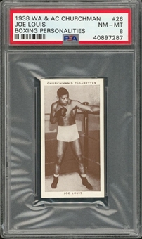 1938 W.A. & A.C. Churchman "Boxing Personalities" Complete Set (50) – Featuring Jack Dempsey and Joe Louis 